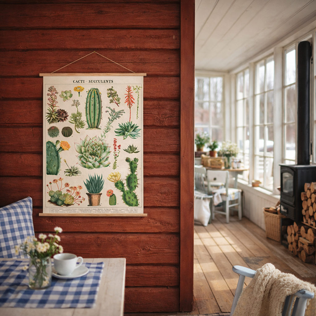 Vintage poster kit 'Succulent'