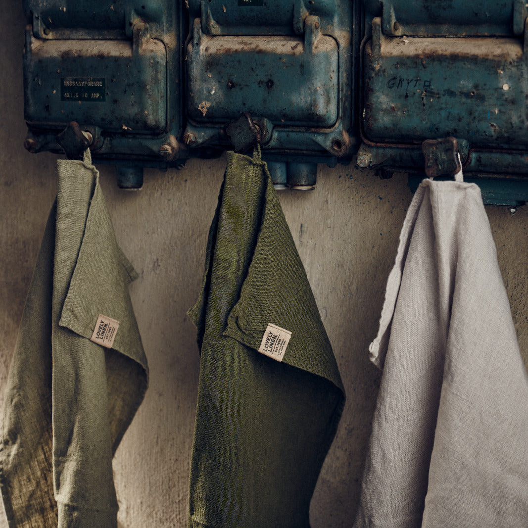 Linned håndklæde Nature