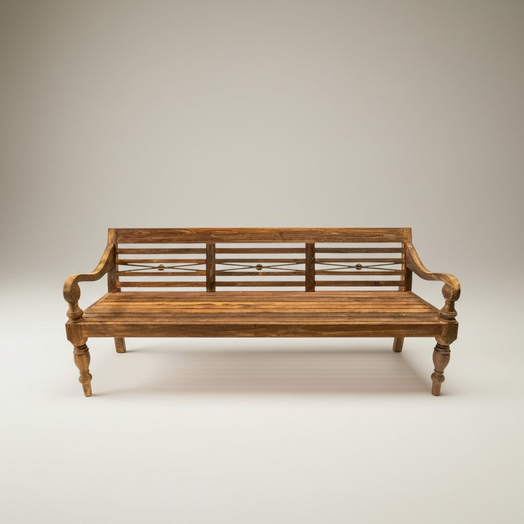 Vintage trädgårdssoffa teak Karin