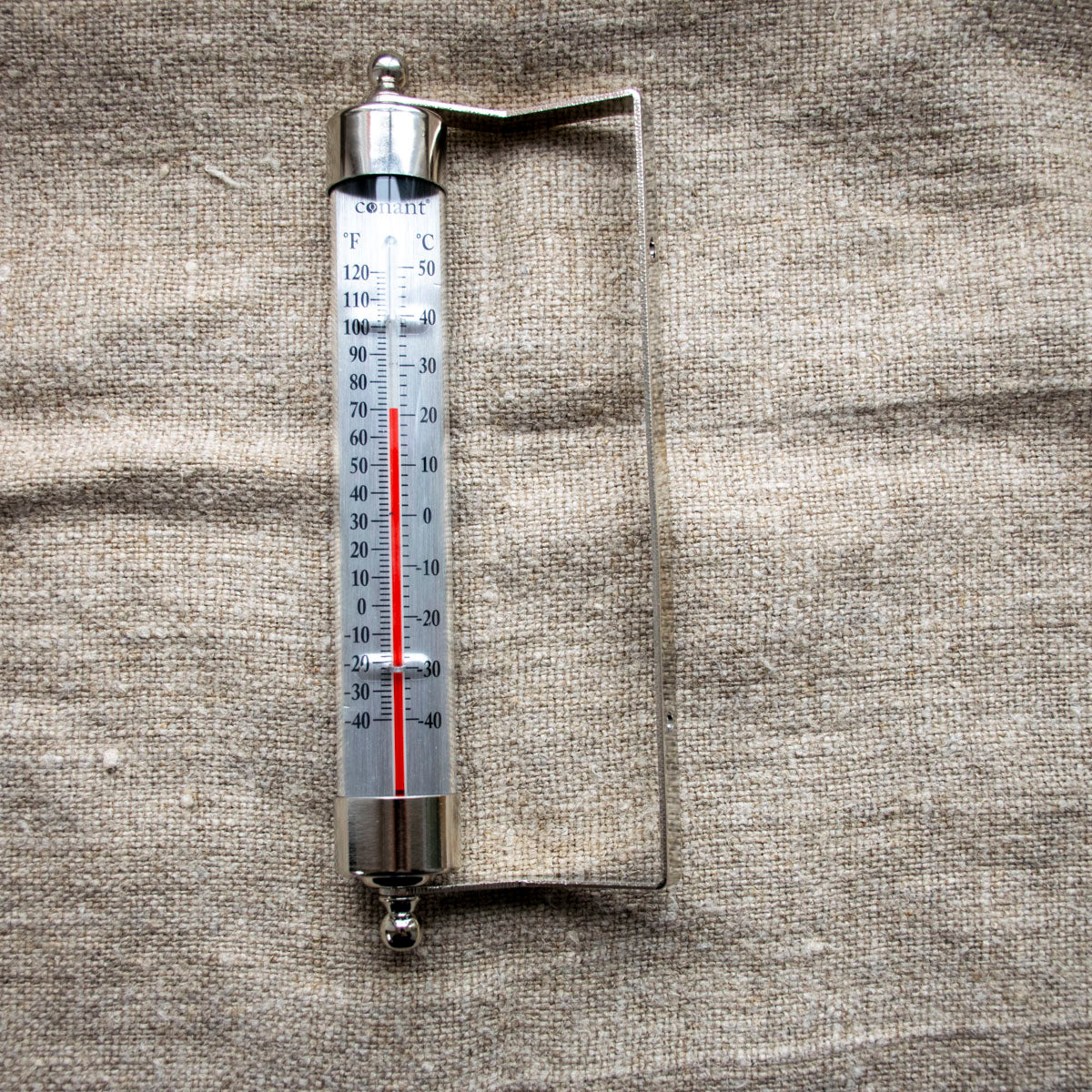 Thermometer aus vernickeltem Messing