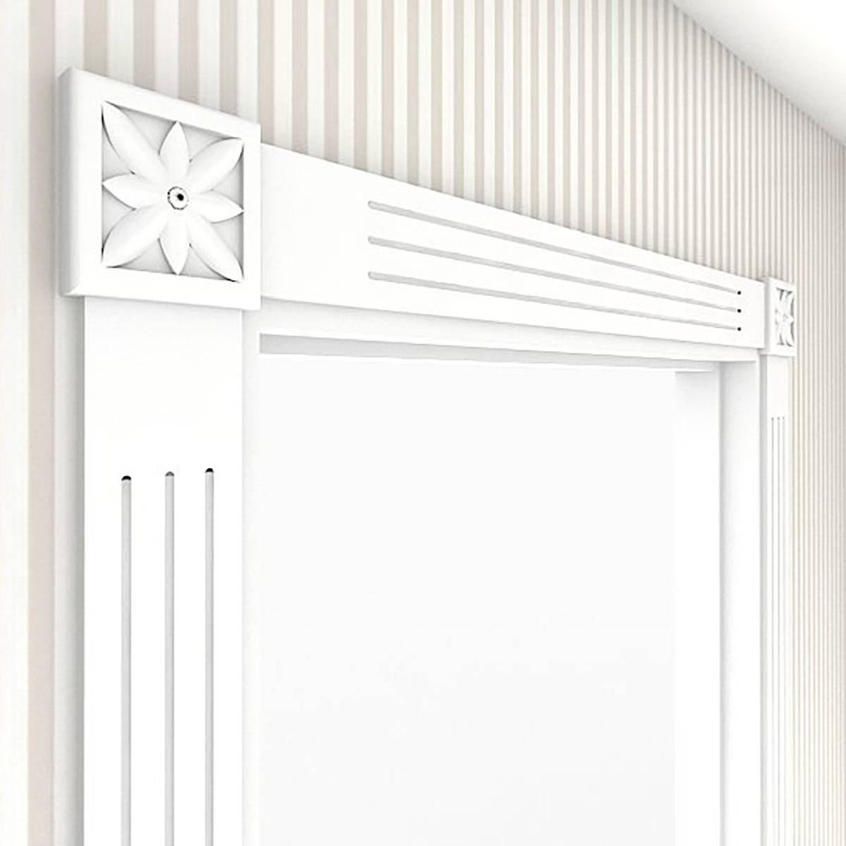 Indvendig beklædning Traditionel hvid dobbeltdør