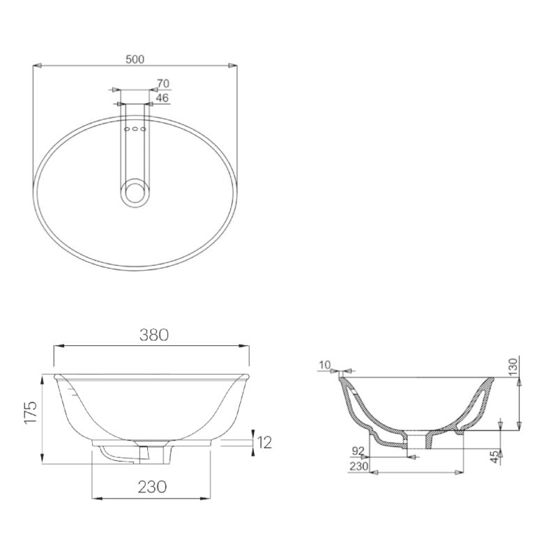 Burlington Guild toppmonterat handfat