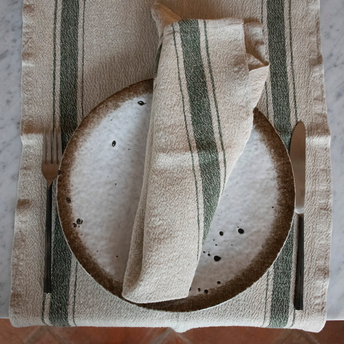 Löpare Hörte natur/grön 40x200