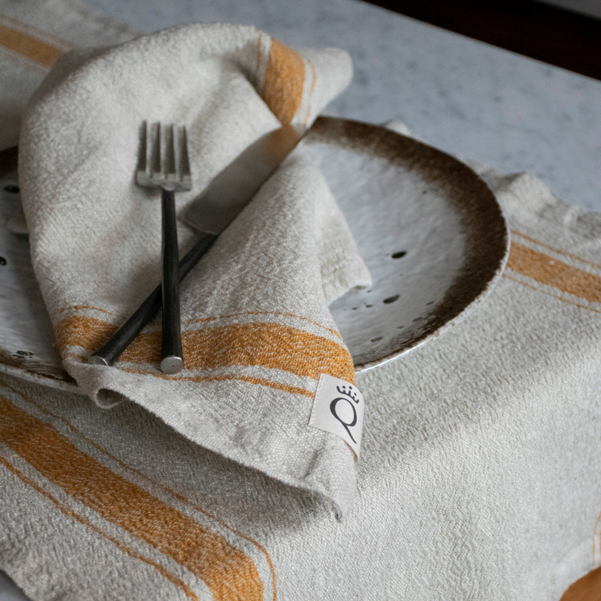 Löpare Hörte natur/ockra 40x200