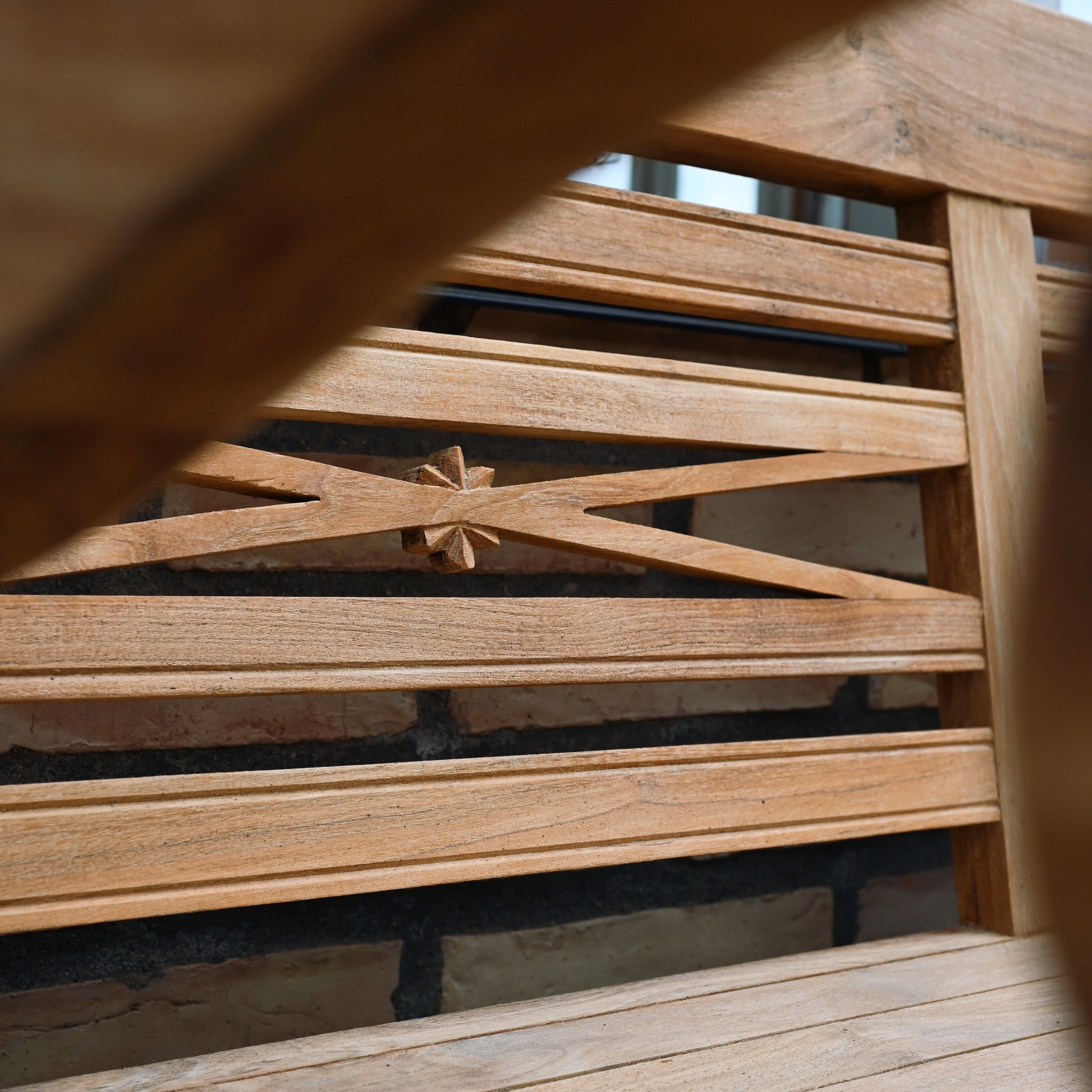 Vintage trädgårdssoffa teak