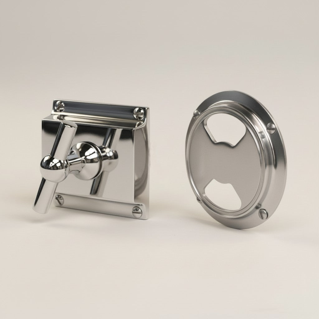 Toalettlås Förnicklad