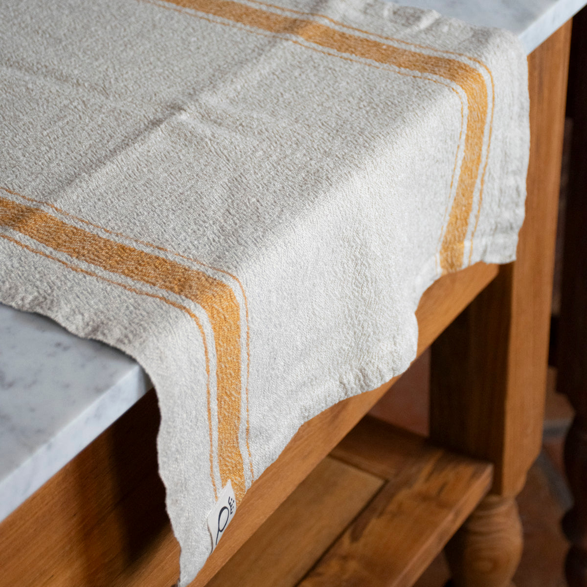 Löpare Hörte natur/ockra 40x200