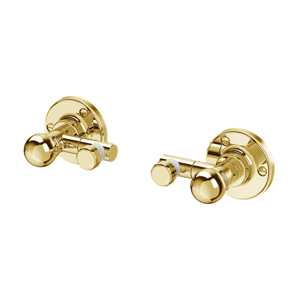 Burlington spegel bågformad 75x55cm med väggfästen