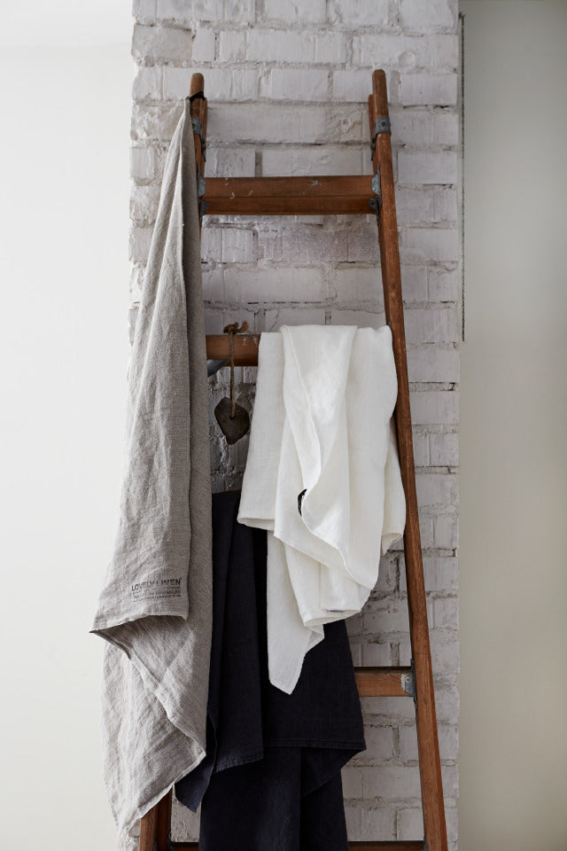 Badehåndklæde Hør Hamam Offwhite