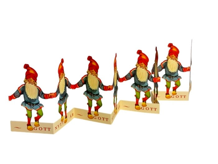 Pappersrad Tomte God Jul