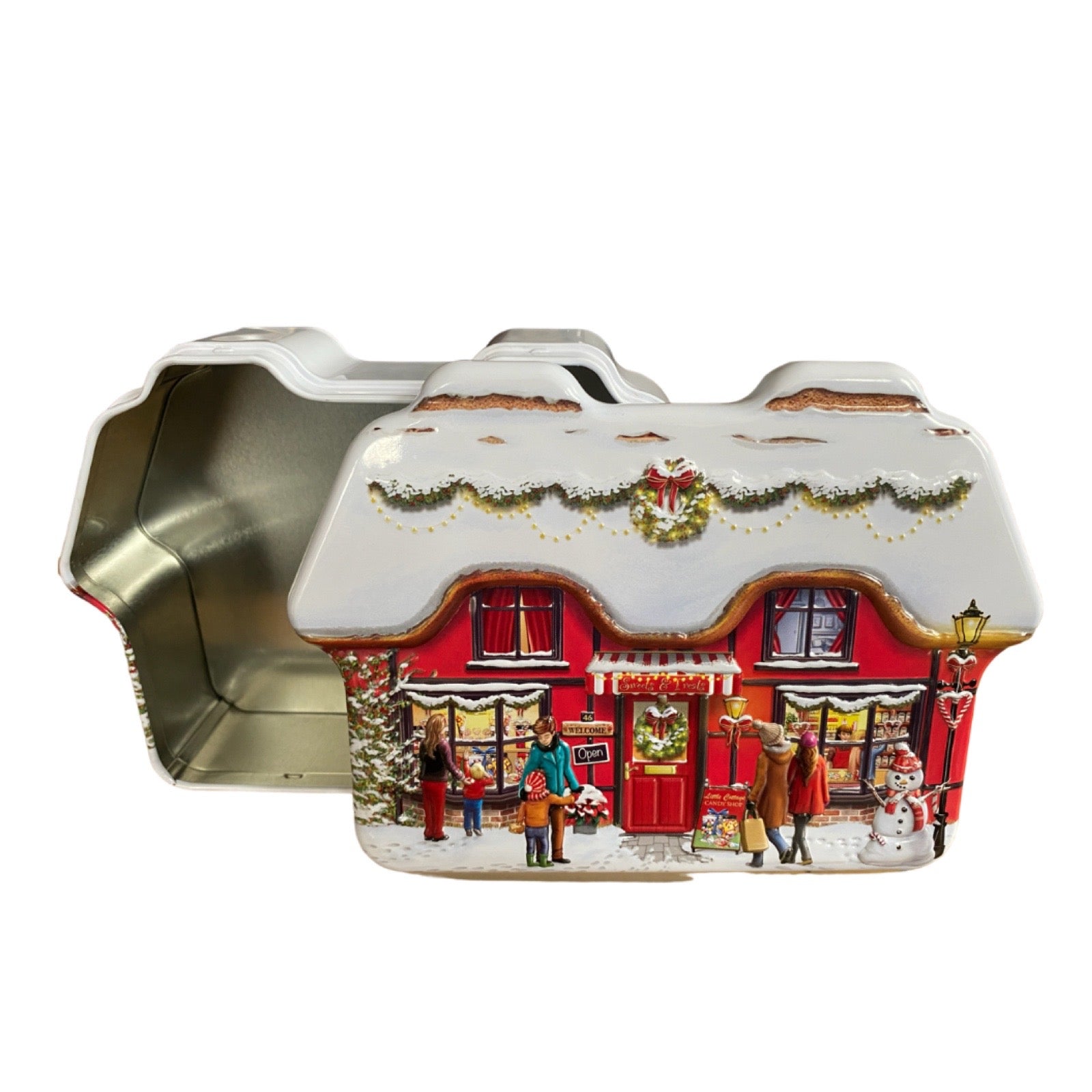 Plåtburk för julgodis - godisbutik