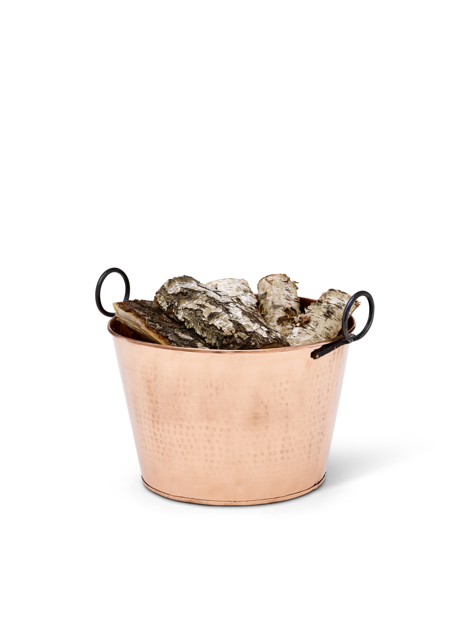 vedgryta i koppar med handtag