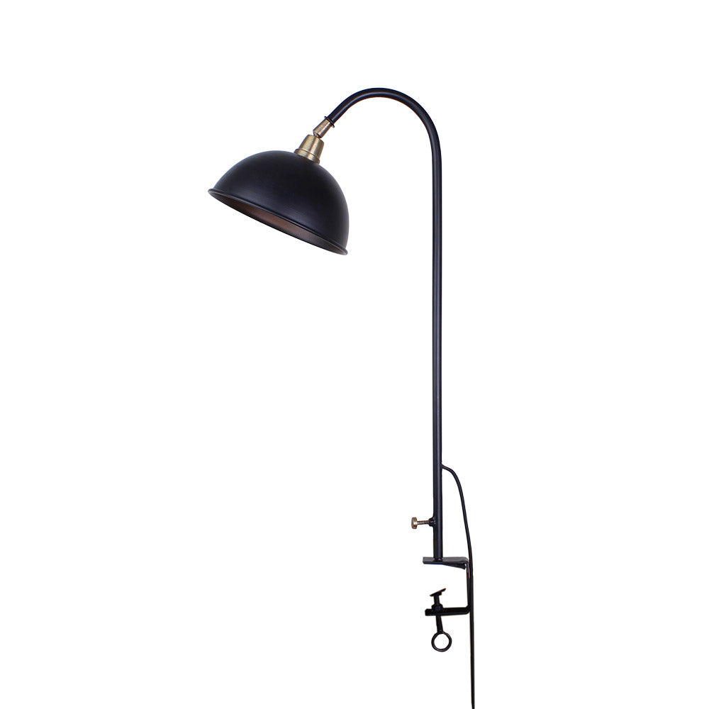 Bordlampe sort/messing