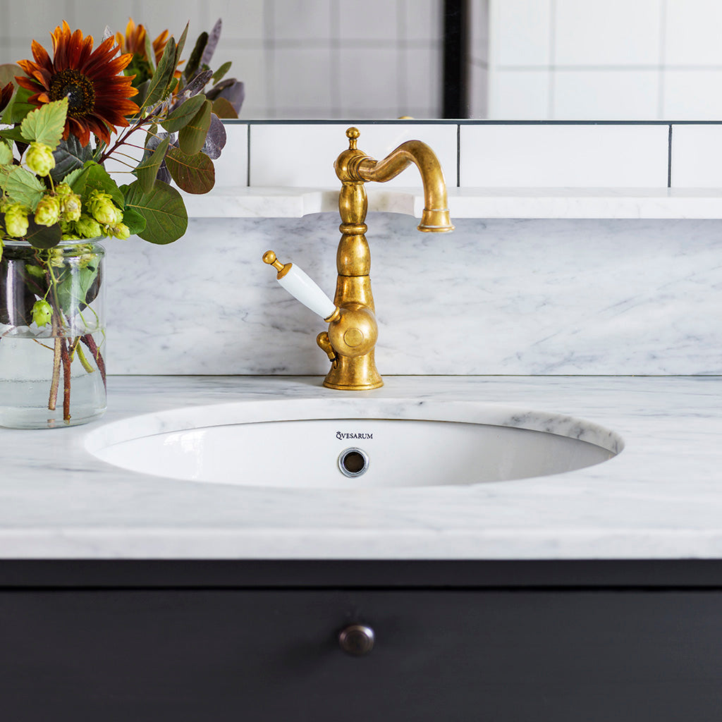 Undermonteret vask til Qvesarum commodes