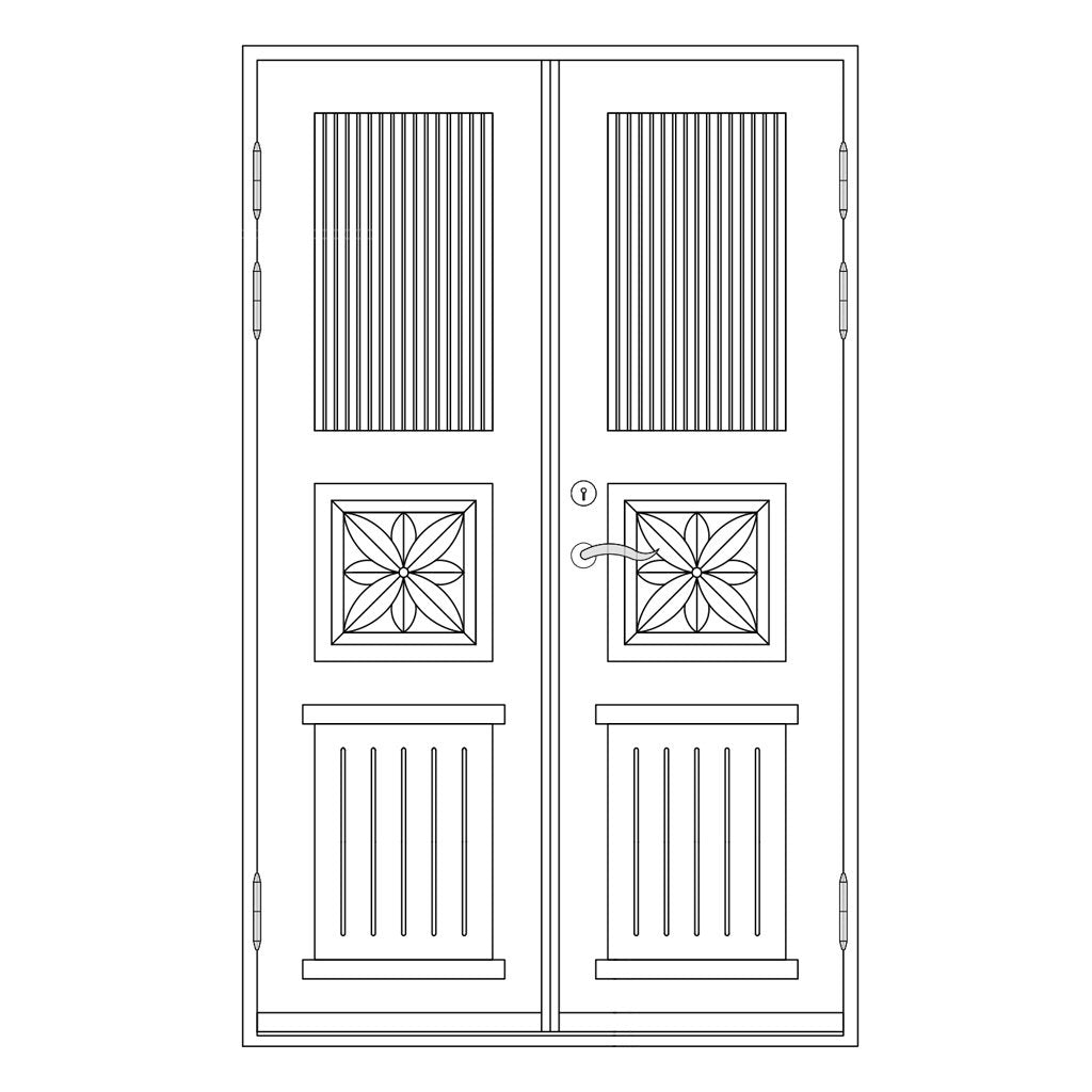 Måttanpassad Simrishamn pardörr